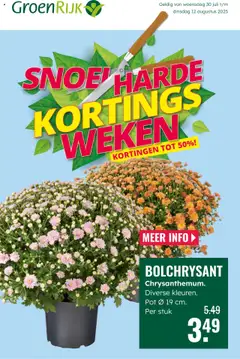 Voorbeeld van Folder van winkel GroenRijk geldig vanaf 30-07-2025