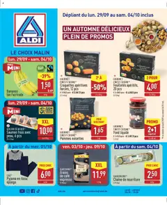 Prévisualisation de Folder de la semaine 40 du magasin Aldi formulaire valide 29/09/2025