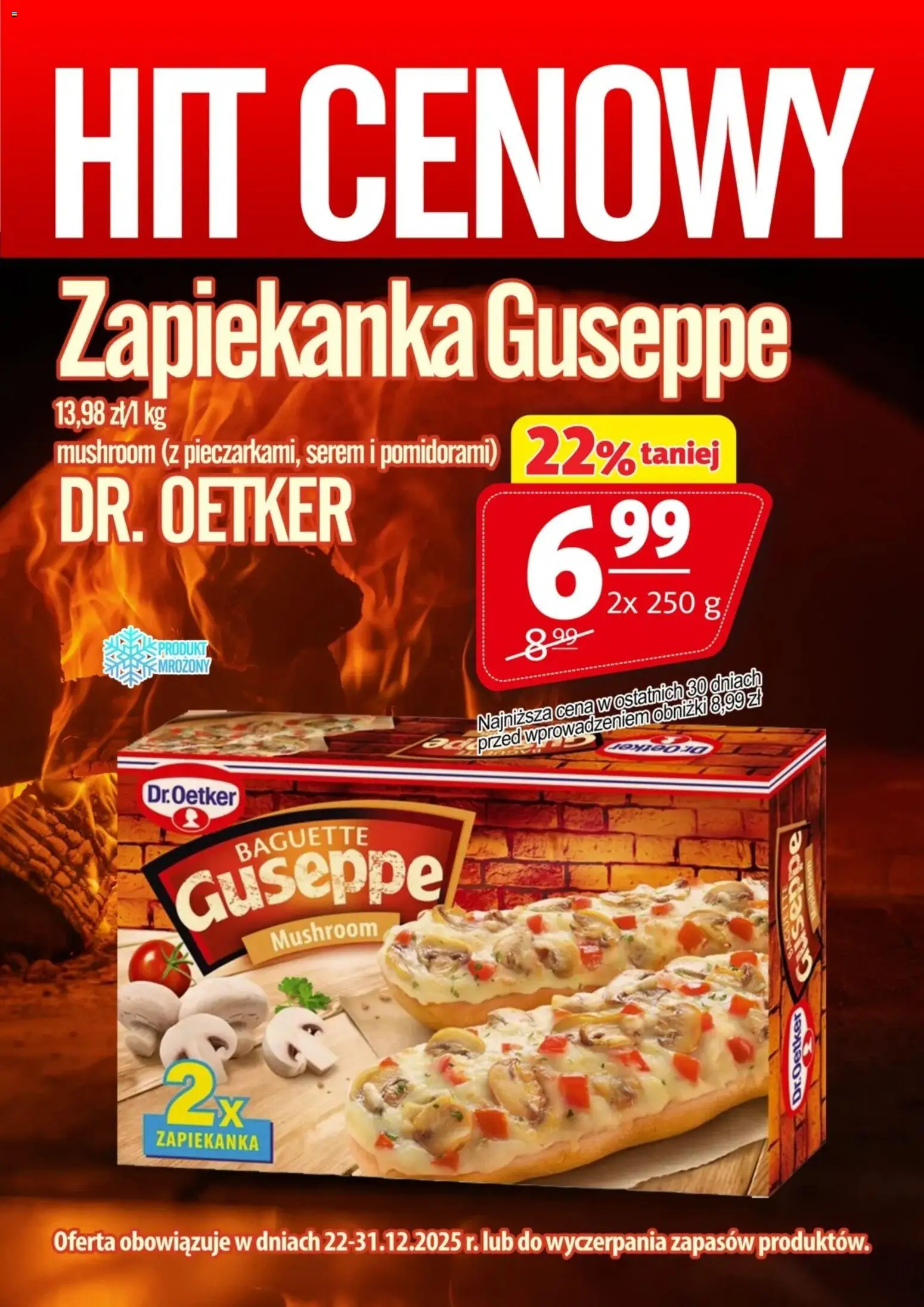 Pogląd gazetki "Promocja - Zapiekanka Guseppe Dr. Oetker" ze sklepu Prim Market ważnej od 22.12.2025