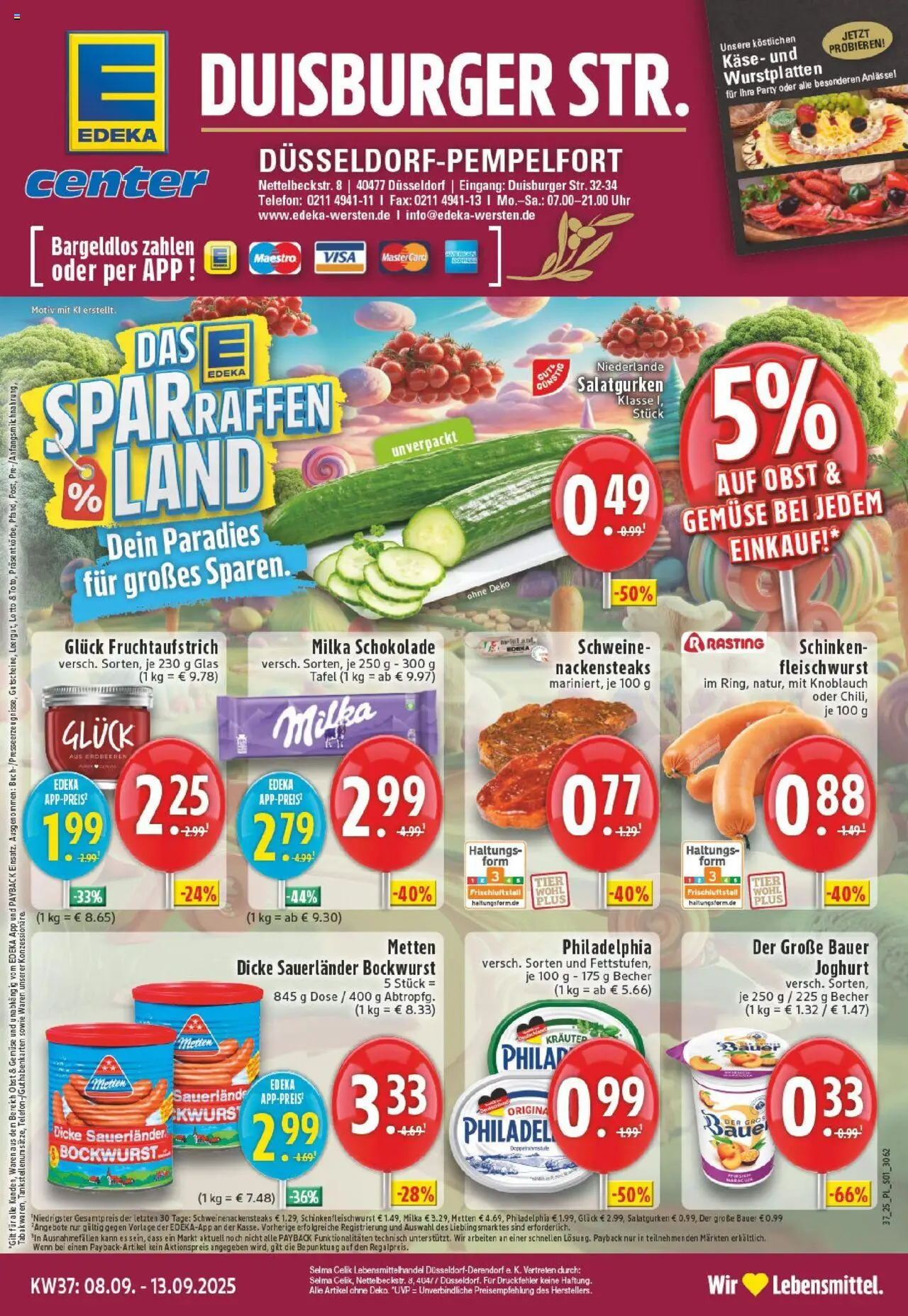 EDEKA Prospekt ab 07.09.2025 - Prospekt Düsseldorf-Derendorf Online