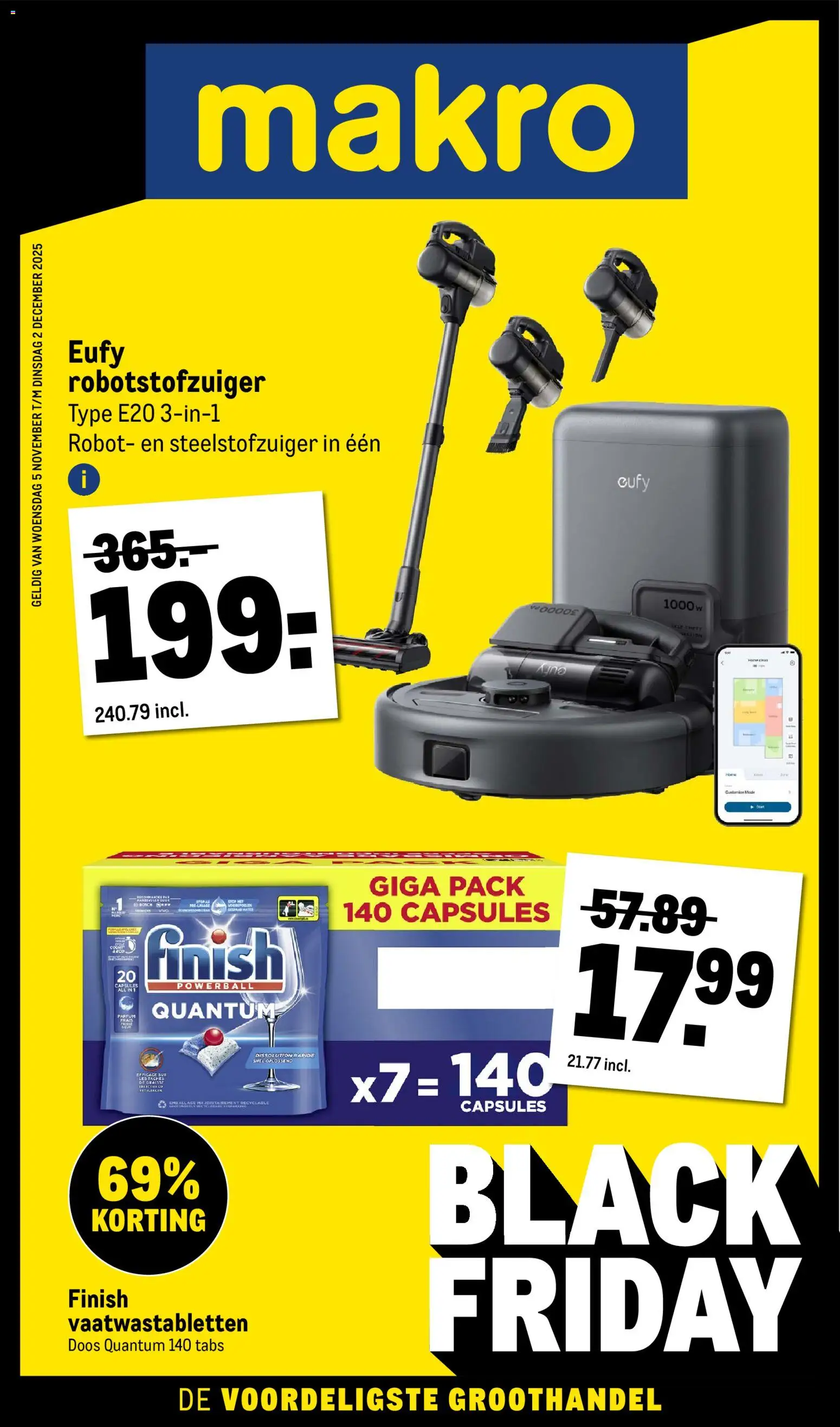 Voorbeeld van Black Friday van winkel Makro geldig vanaf 05-11-2025