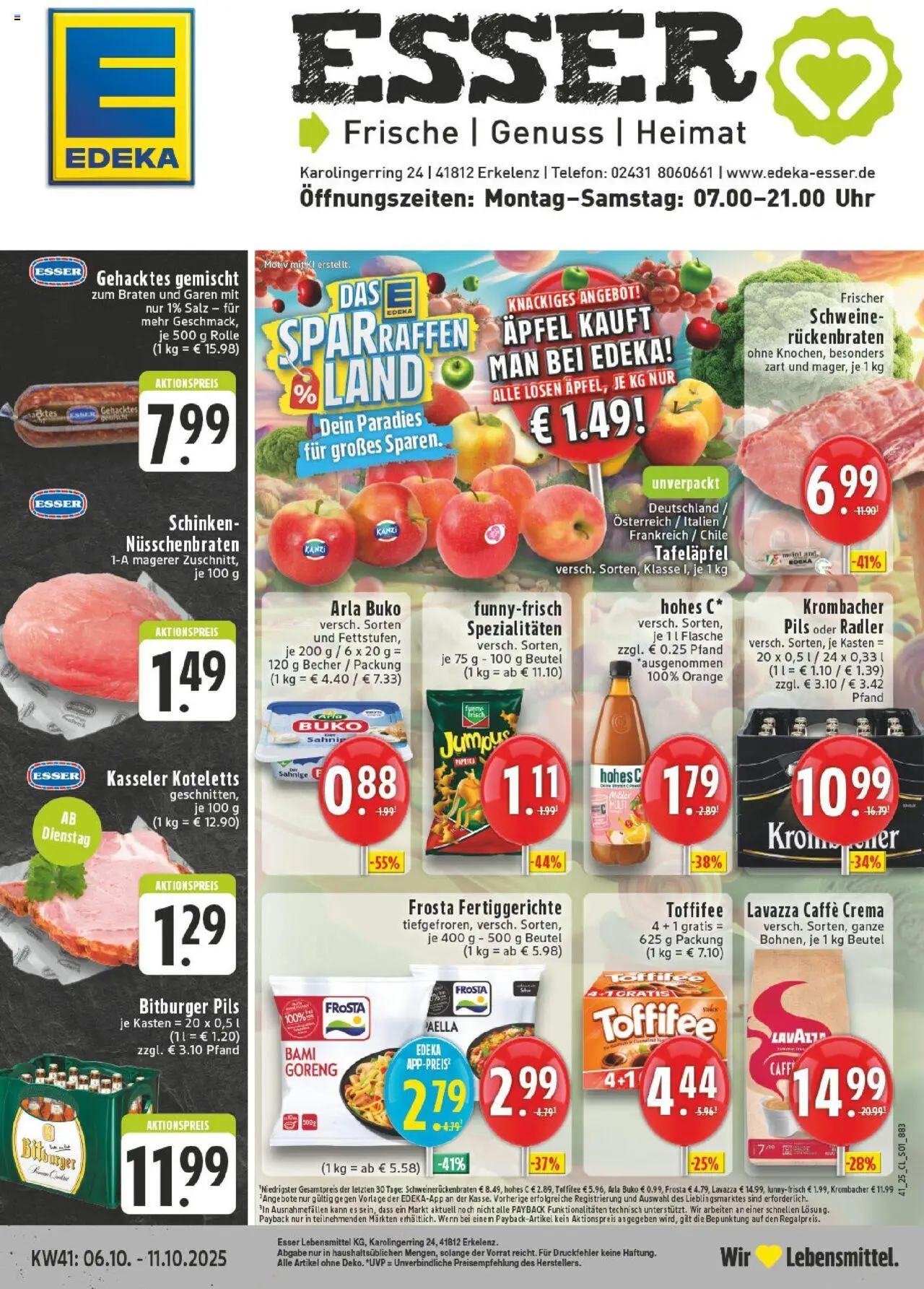 EDEKA Prospekt ab 06.10.2025 - Prospekt Erkelenz Online