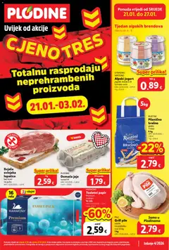 Pregled letka Katalog trgovine Plodine vrijedi od 21.01.2026
