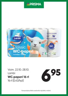 Kaupan Prisma Tarjoukset PR Lambi esikatselu, voimassa 22/10/2025