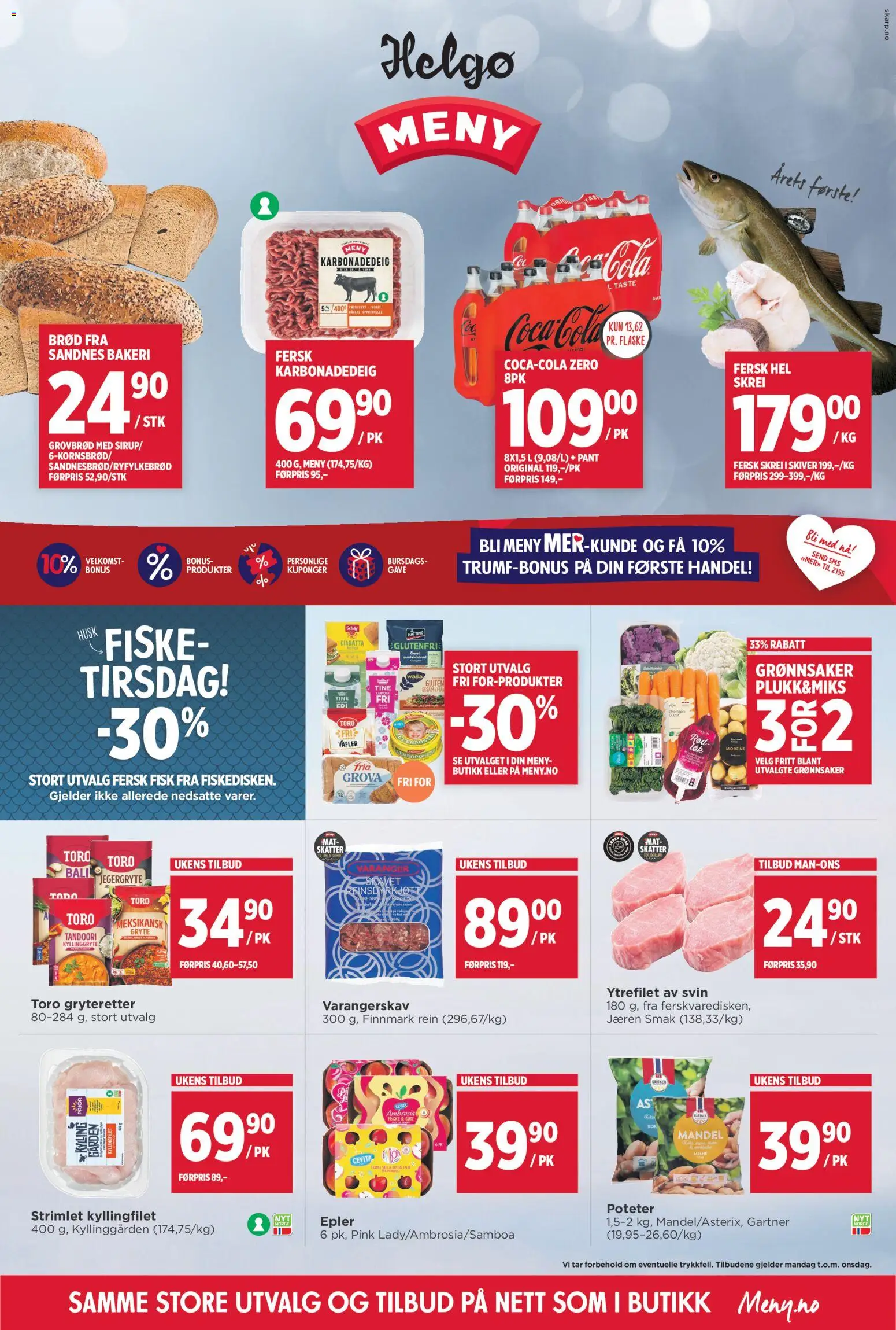 Forhåndsvis Kundeavis Helgø fra butikk Meny gyldig fra 02/02/2026