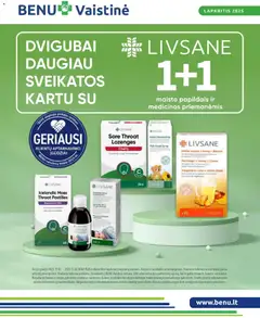 BENU parduotuvės leidinio Leidinys galiojančio nuo 2025.11.01 peržiūra