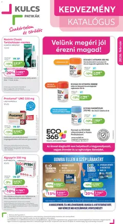 Kulcs Patika - Akciós újság Kulcs Patika megtekintése, amely érvényes 2026.02.01.-től