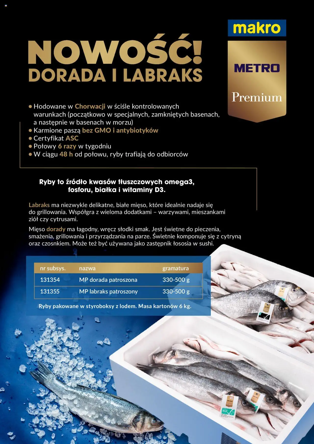 Pogląd gazetki "Ryby premium" ze sklepu Makro ważnej od 01.10.2023 - Ryby, Cytryna