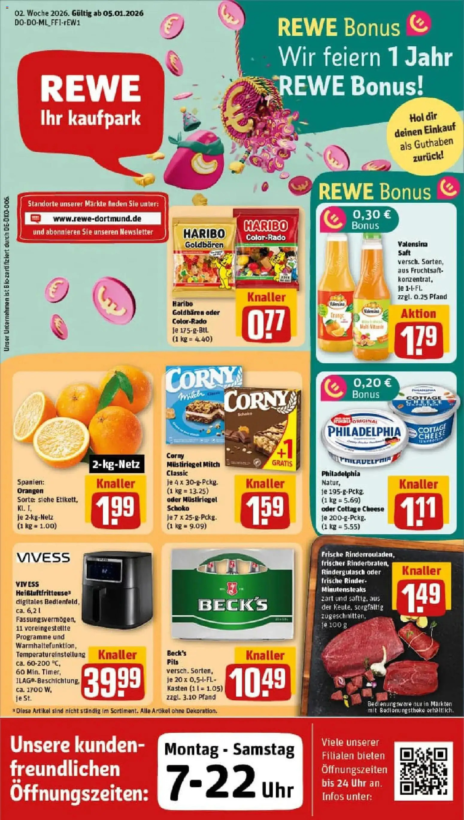 Vorschau von dem Prospekt des Geschäftes Rewe, gültig ab dem 04.01.2026