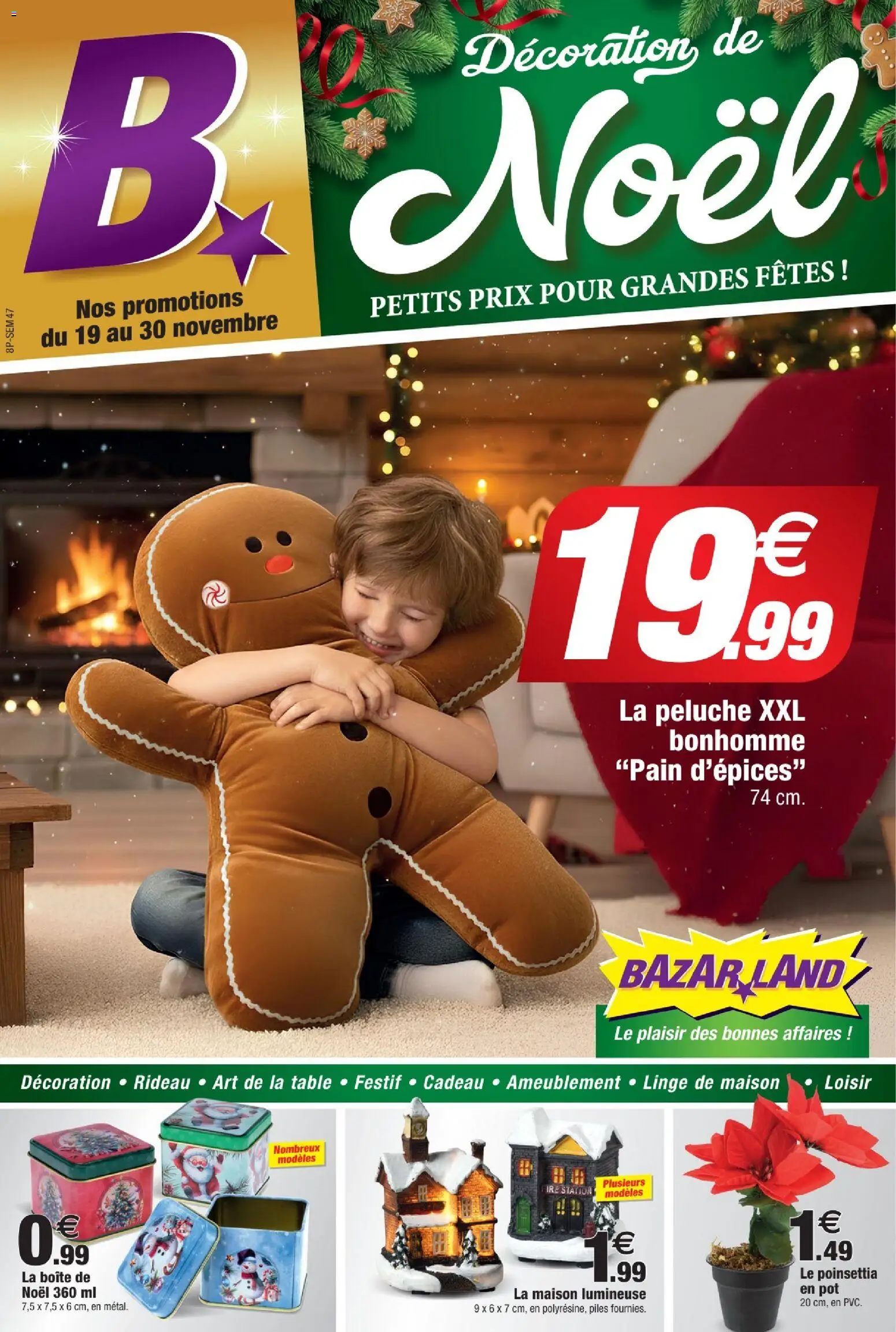 Prévisualisation de Brochure Noël du magasin Bazarland formulaire valide 19/11/2025