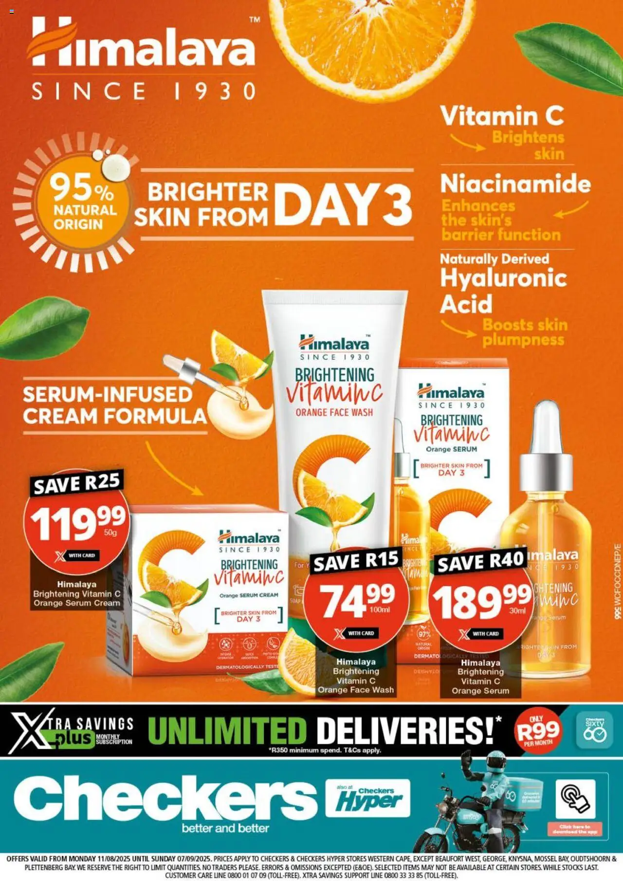 Checkers Western Cape - Himalaya Promotion 11/08 - 07/09/2025 >> Catalogue