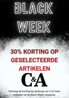 Voorbeeld van Black Friday van winkel C&A geldig vanaf 25-11-2025