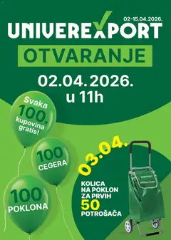 Pregled Univerexport kataloga - važi od 02.04.2026