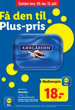 Eksempel på tilbudsavis Kærgården med Lidl Plus fra butik Lidl gyldig fra 10/07/2025