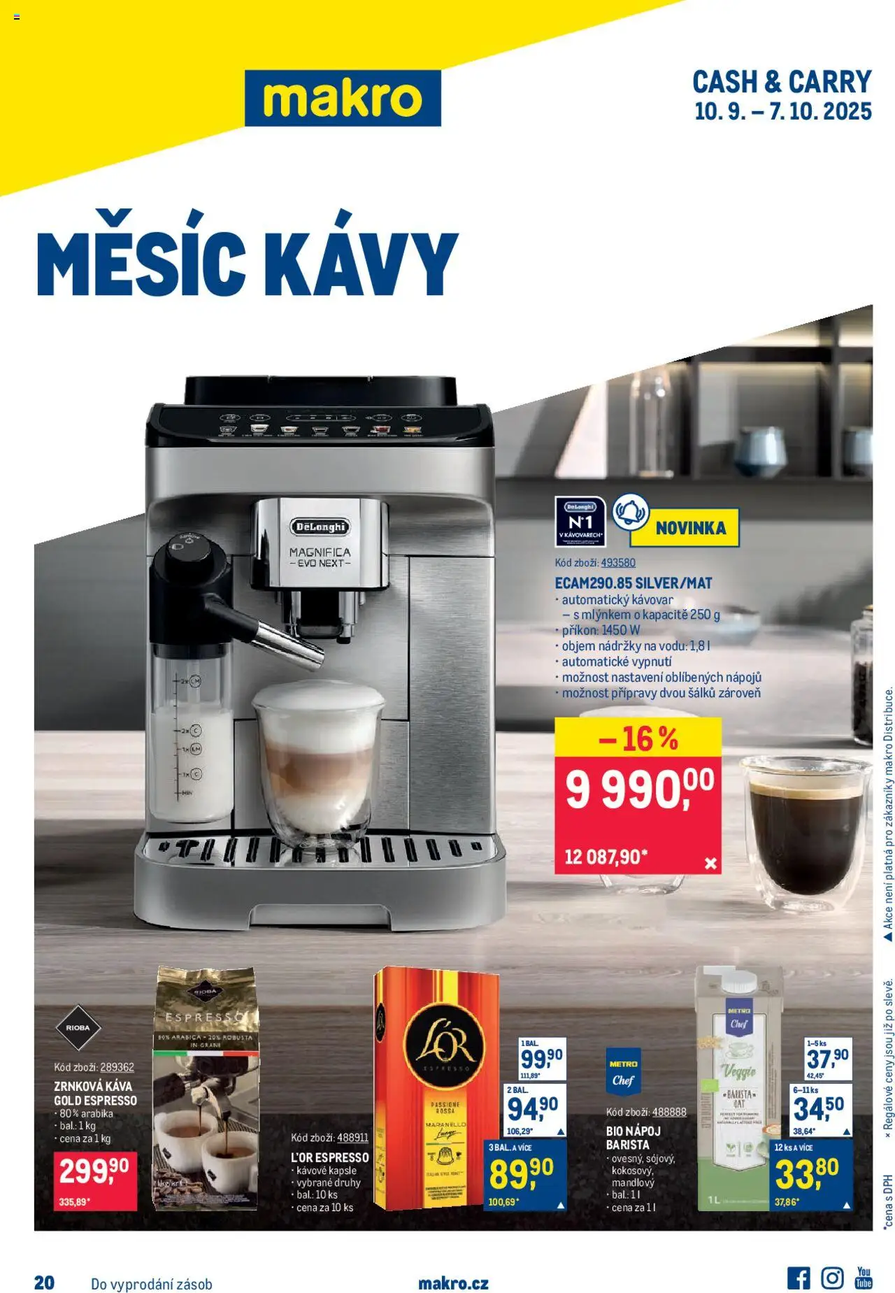  Makro Leták - Měsíc kávy od 10.09.2025 - Akce Makro
