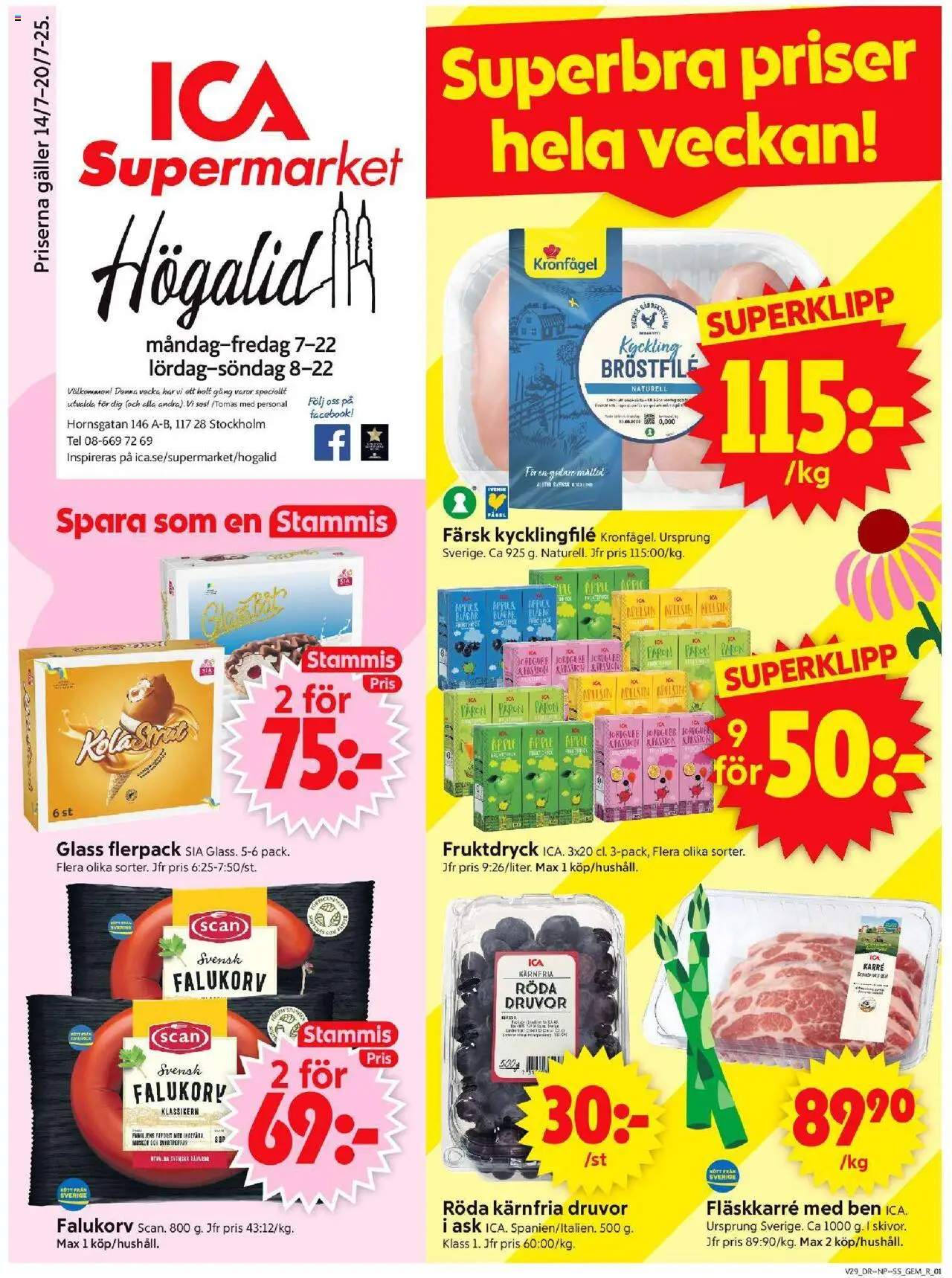 Stockholm är giltig 14/07 2025 > Veckans Erbjudanden gäller från 14/07/2025 till 20/07/2025 sidnummer 1
