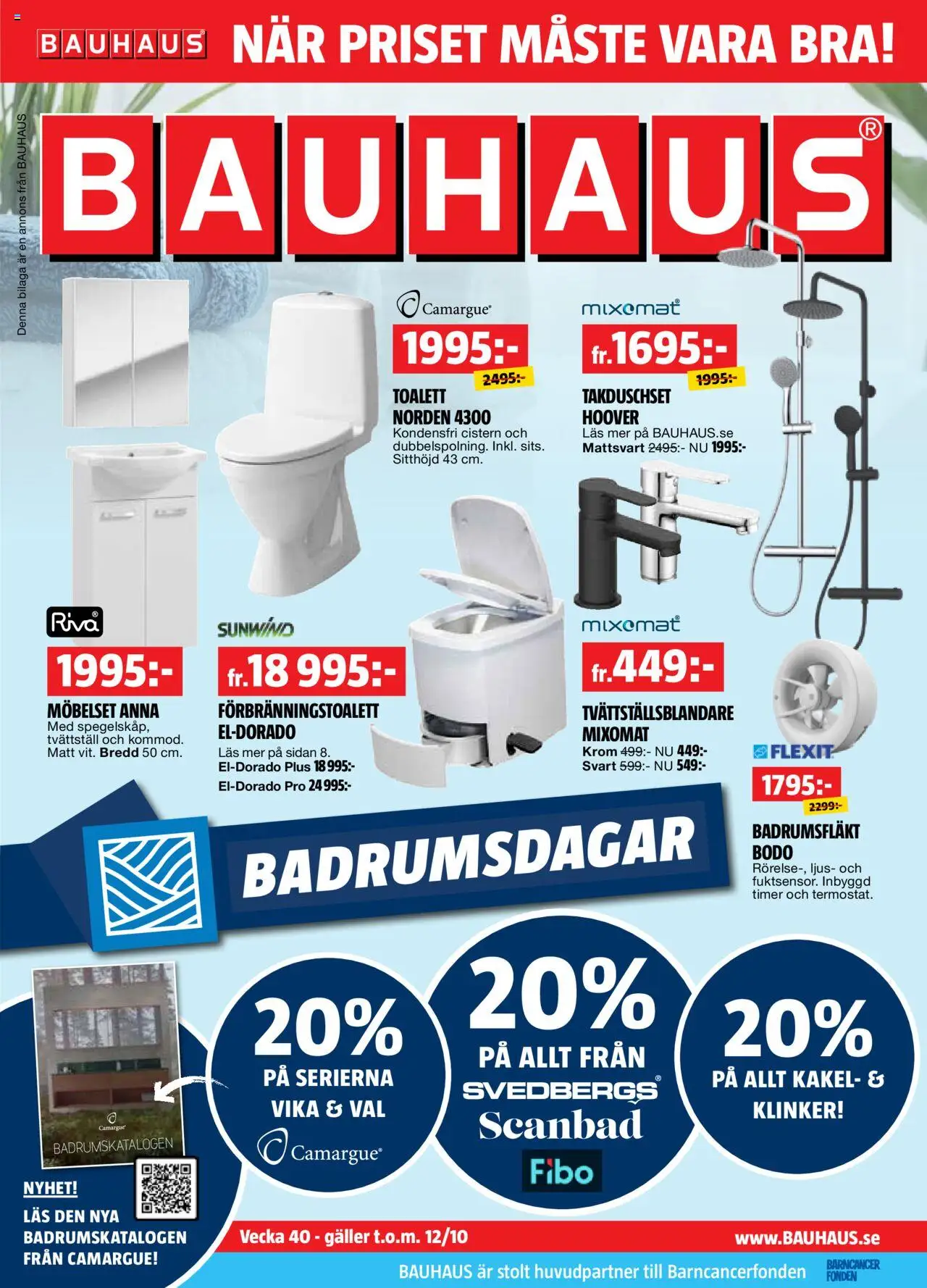 Aktuella reklamblad Bauhaus är giltig 29/09 2025 > Veckans Erbjudanden gäller från 29/09/2025 till 12/10/2025 sidnummer 1