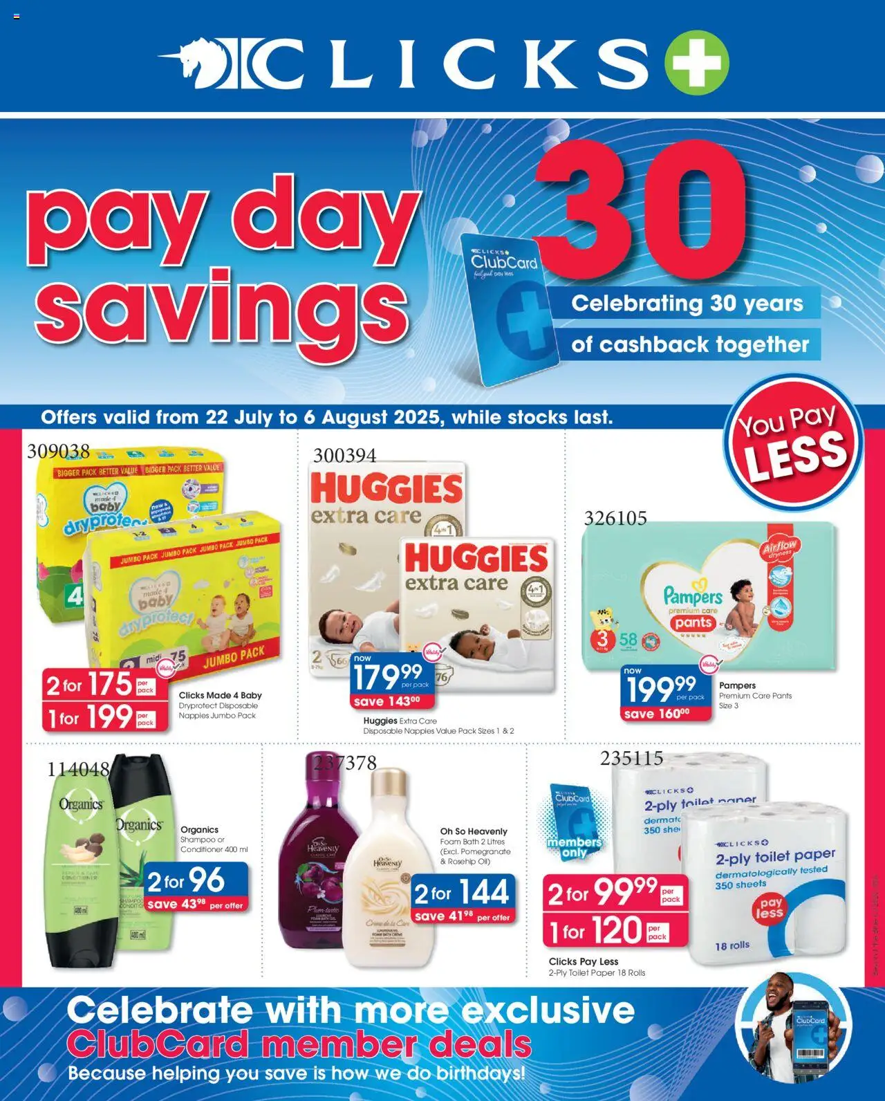 Clicks Specials from 22/07 - 06/08/2025 > Promotions