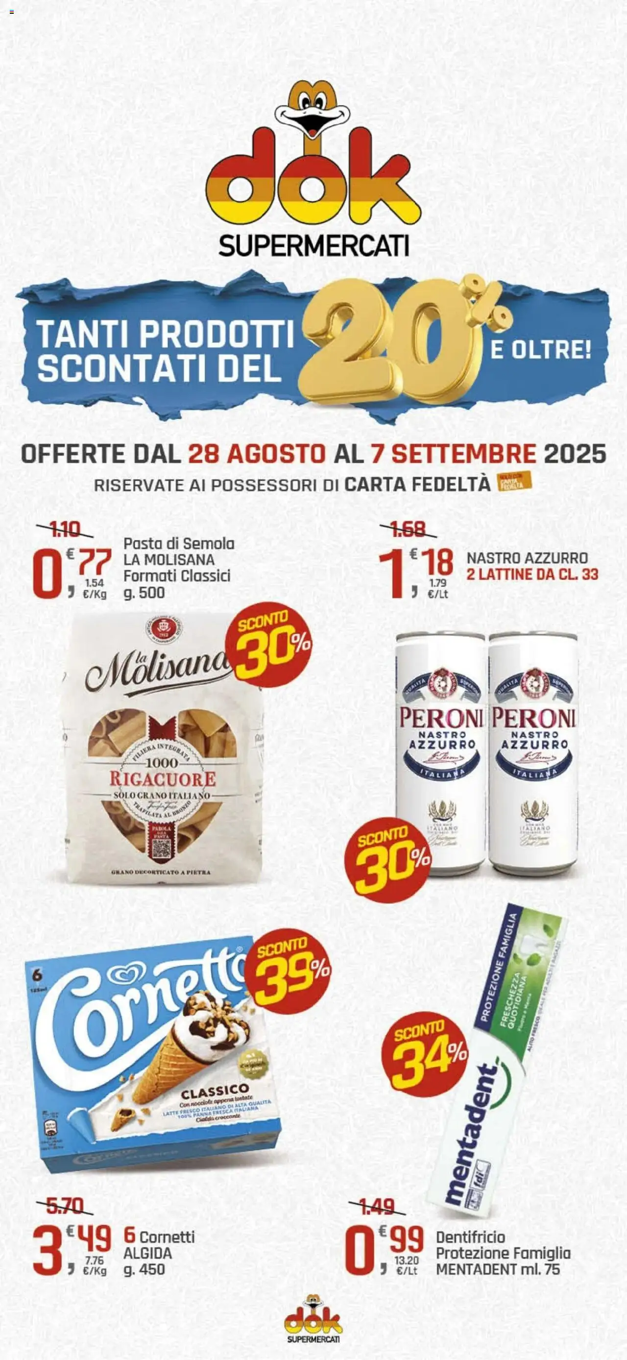 Volantino DOK valido da 28/08/2025 numero di pagina 1