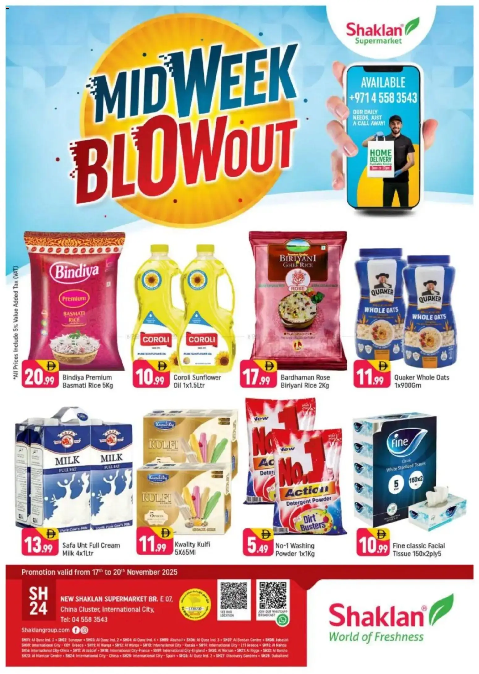 Preview of the catalogue Midweek Blowout - E07, International City, China Cluster of store Shaklan valid from 17 Nov, 2025