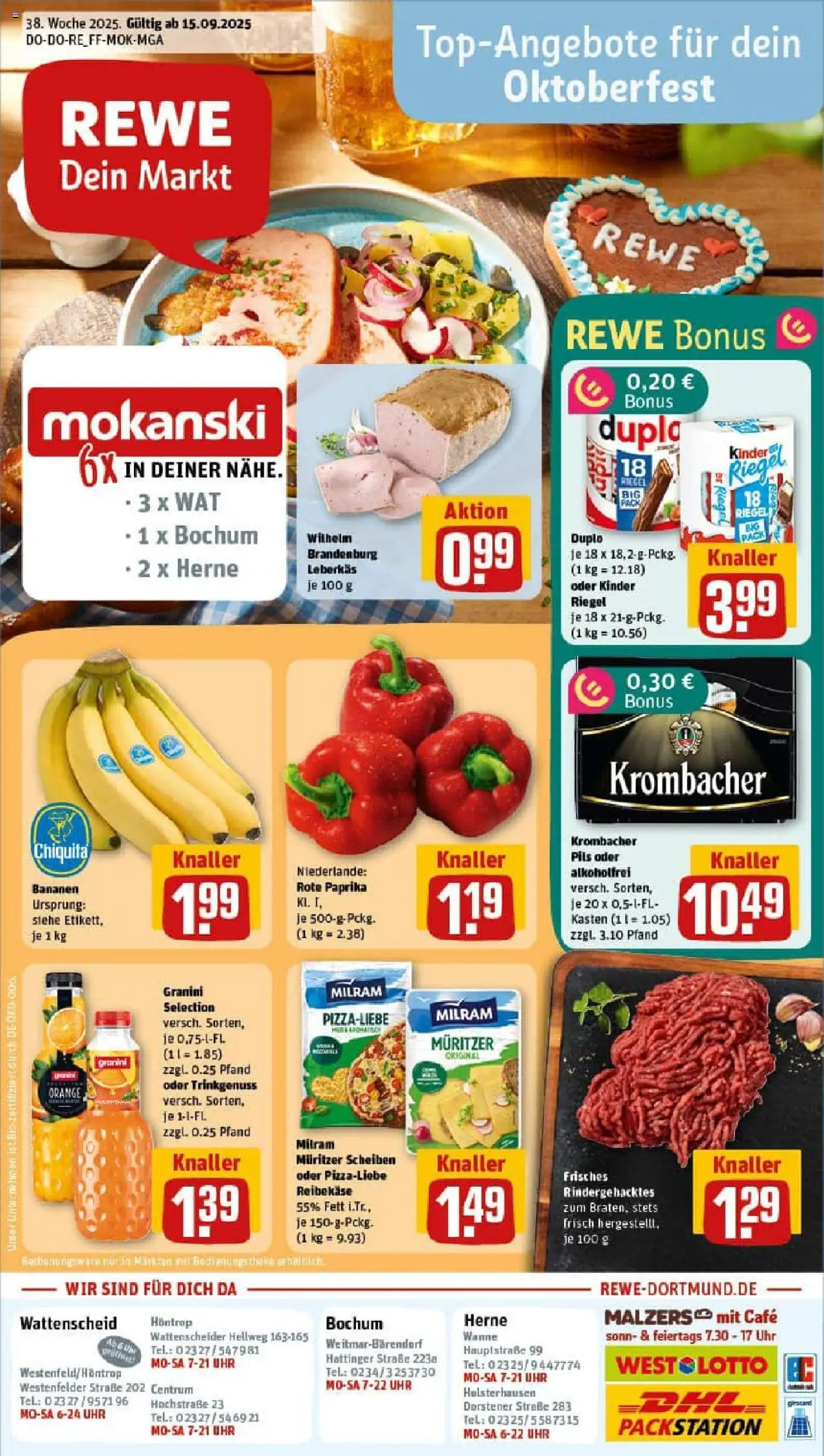 REWE Prospekt ab 14.09.2025 nächste Woche - Prospekt Bochum	