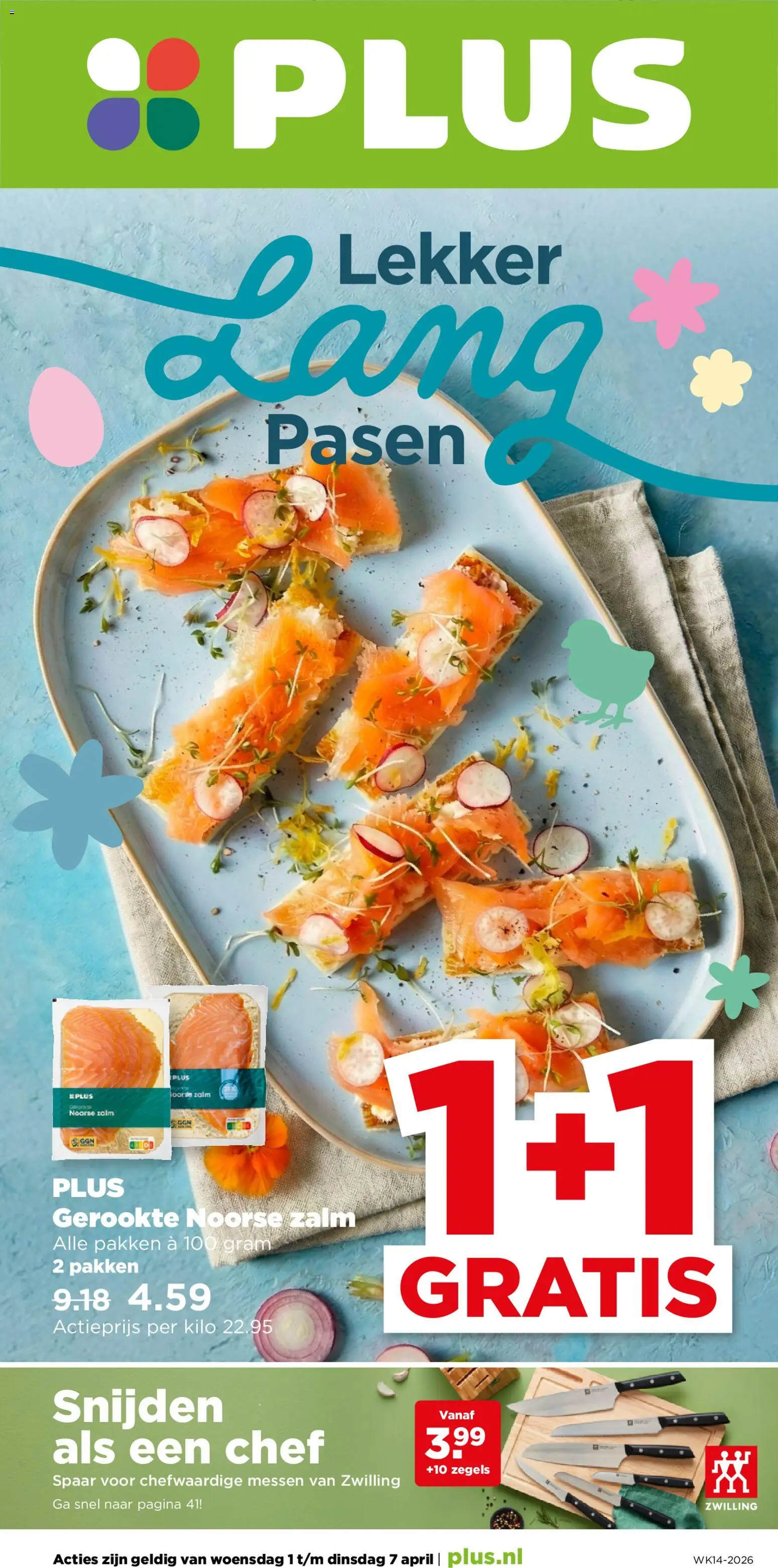 Voorbeeld van Plus folder week 14 van winkel Plus geldig vanaf 01-04-2026