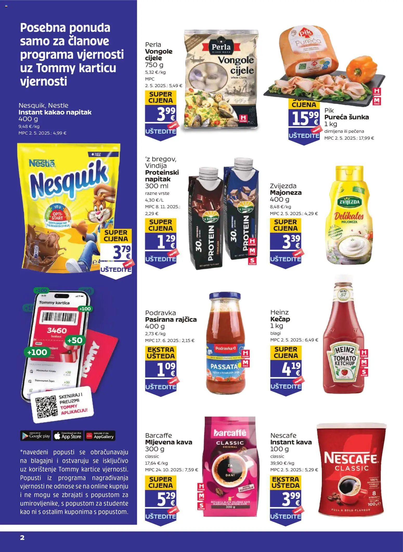 Pregled letka Pogodnosti za Tommy vjerne članove trgovine Tommy vrijedi od 26.02.2026