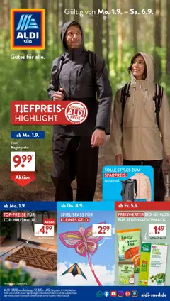 Vorschau von dem Prospekt des Geschäftes Aldi Süd, gültig ab dem 01.09.2025