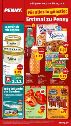 Vorschau von dem Prospekt des Geschäftes Penny, gültig ab dem 22.09.2025