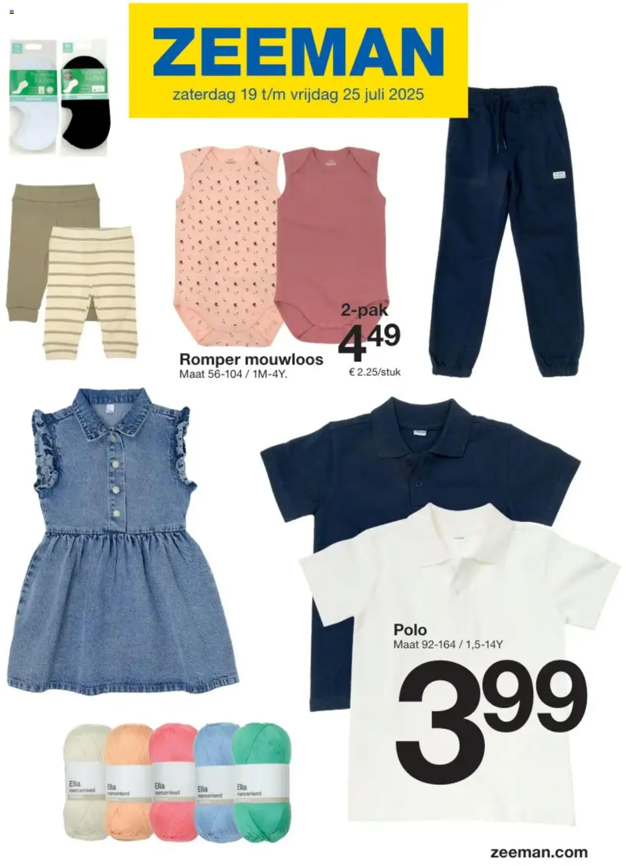 Zeeman shop Folder geldig vanaf 19/07/2025 - Paginanummer 1