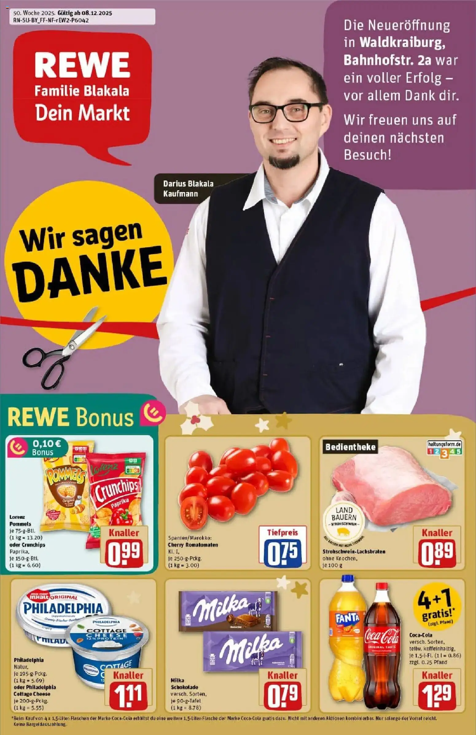 Vorschau von dem Prospekt des Geschäftes Rewe, gültig ab dem 07.12.2025