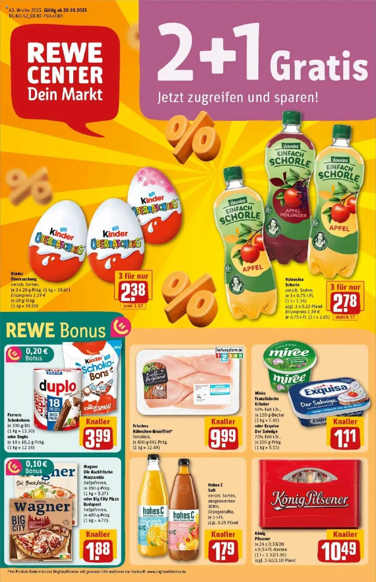 REWE Prospekt ab 19.10.2025 nächste Woche - Prospekt Schenefeld	