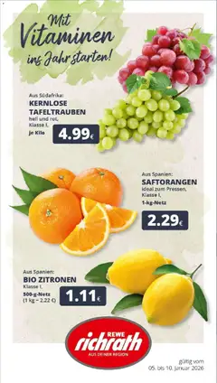 Vorschau von dem Prospekt des Geschäftes Rewe, gültig ab dem 04.01.2026