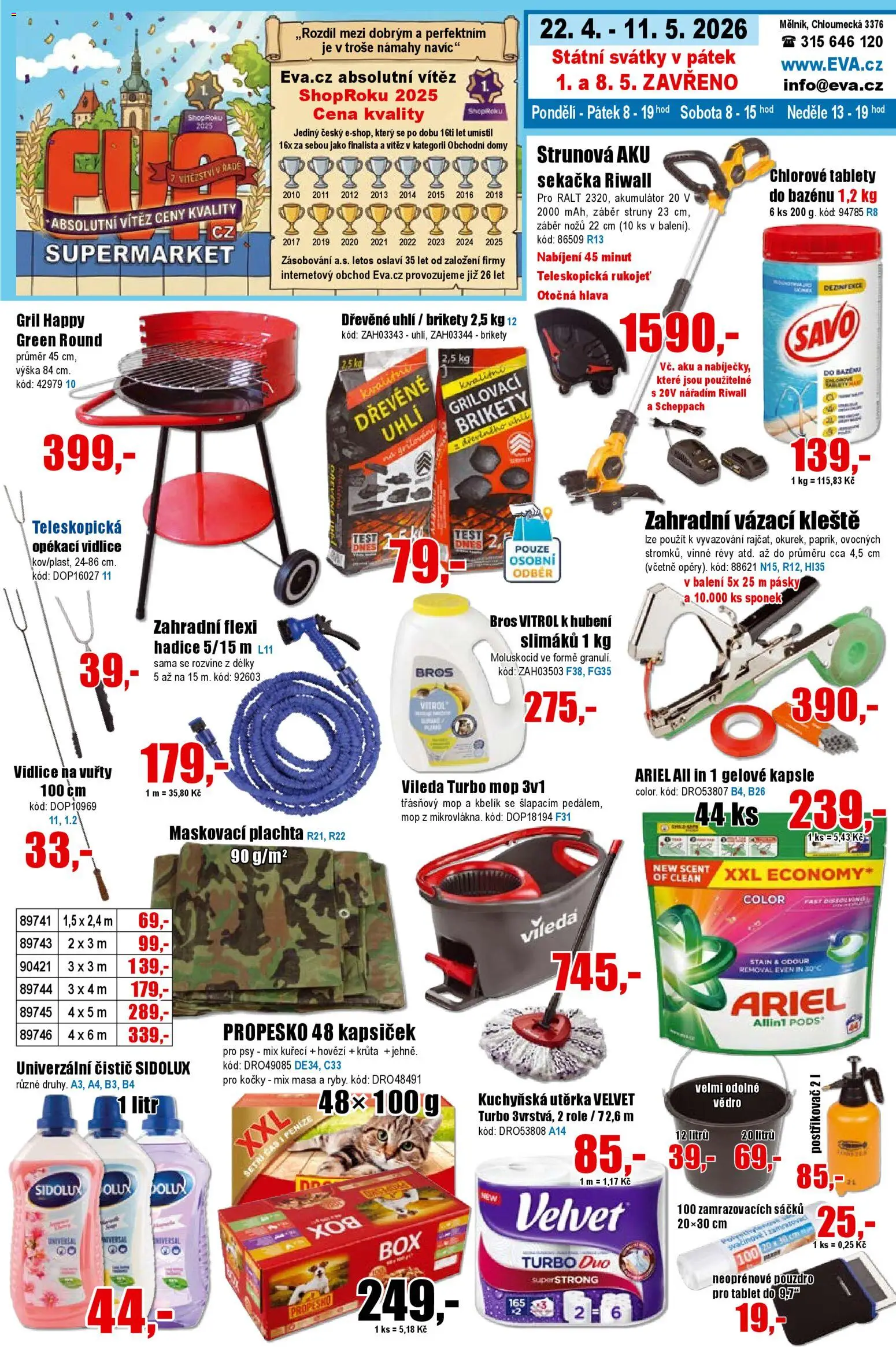 Náhled nabídky: Eva supermarket Eva supermarket leták platný od 22.04.2026