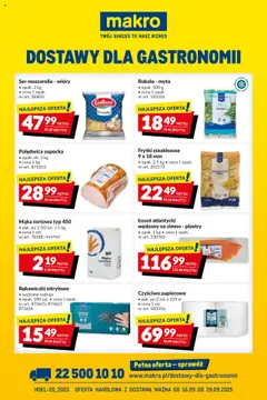 Pogląd gazetki "Dostawy dla gastronomii" ze sklepu Makro ważnej od 16.09.2025