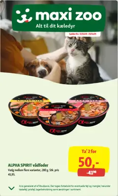 Eksempel på tilbudsavis Tilbudsavis fra butik Maxi Zoo gyldig fra 17/11/2025