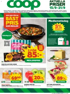 Förhandsgranska reklamblad Uddevalla från butik Coop gäller från 15/09/2025