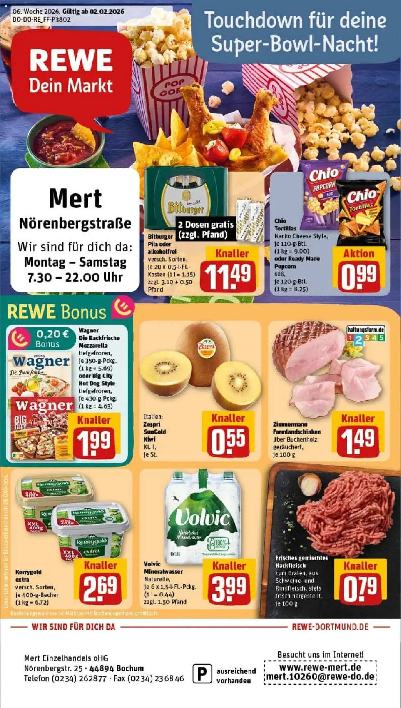 Vorschau von dem Prospekt des Geschäftes Rewe, gültig ab dem 02.02.2026