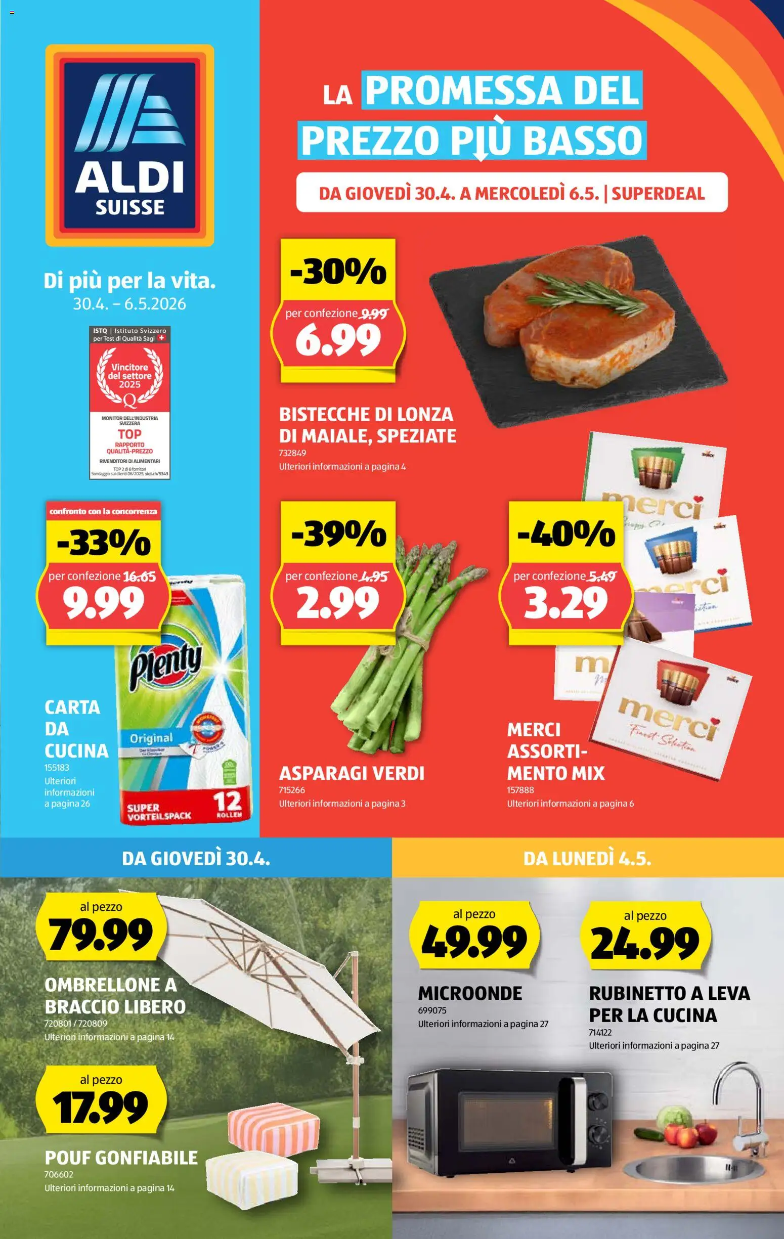 Vorschau des Merkblatts Aldi aktionen IT vom Shop Aldi gültig von 30.04.2026 bis 06.05.2026
