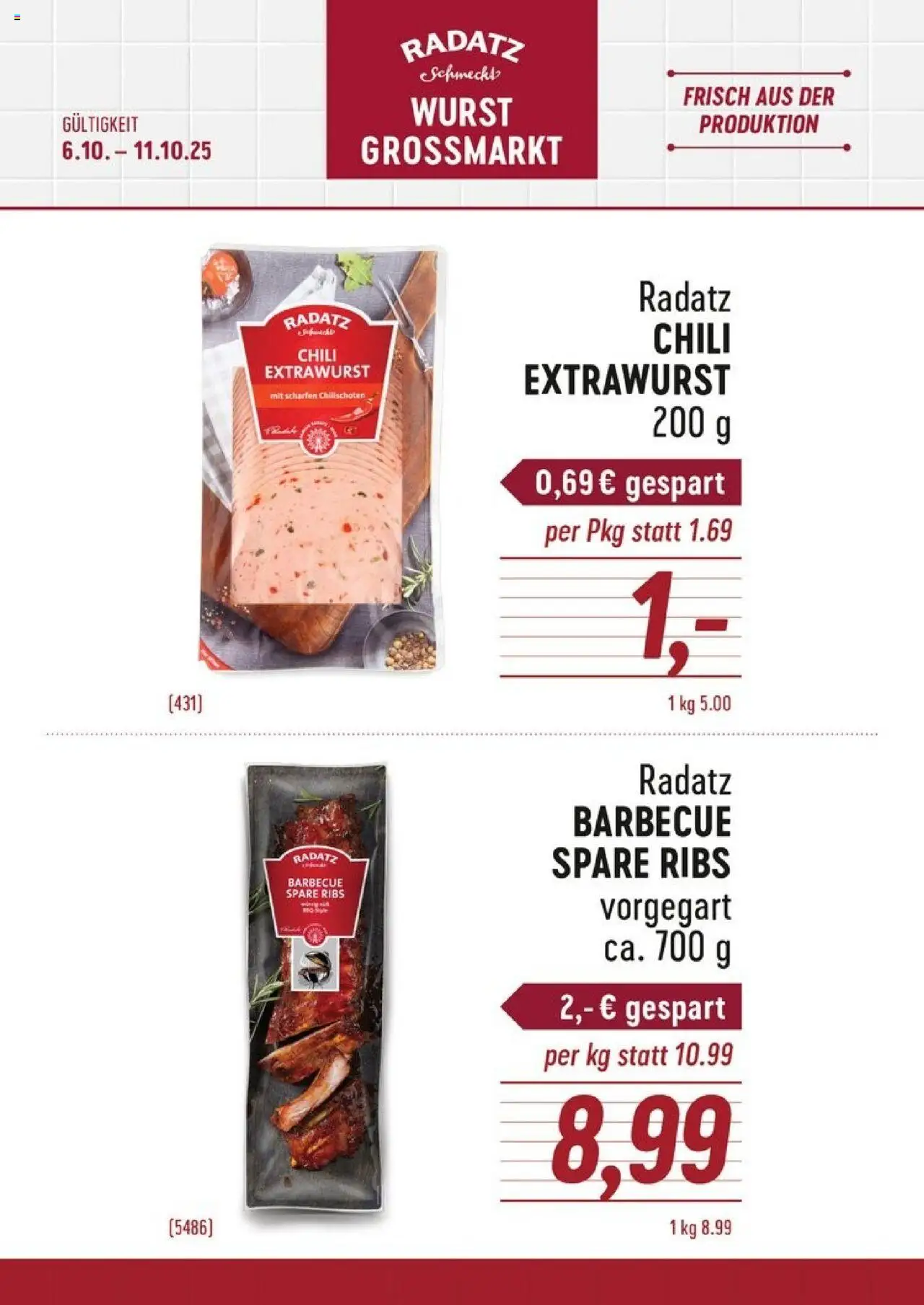  Radatz Flugblatt ab (06.10.2025 - 11.10.2025) - Seite 1