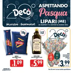 Anteprima dell'opuscolo Decò volantino Maxistore, Supermercati Lipari dal negozio Decò valido da 17/03/2026