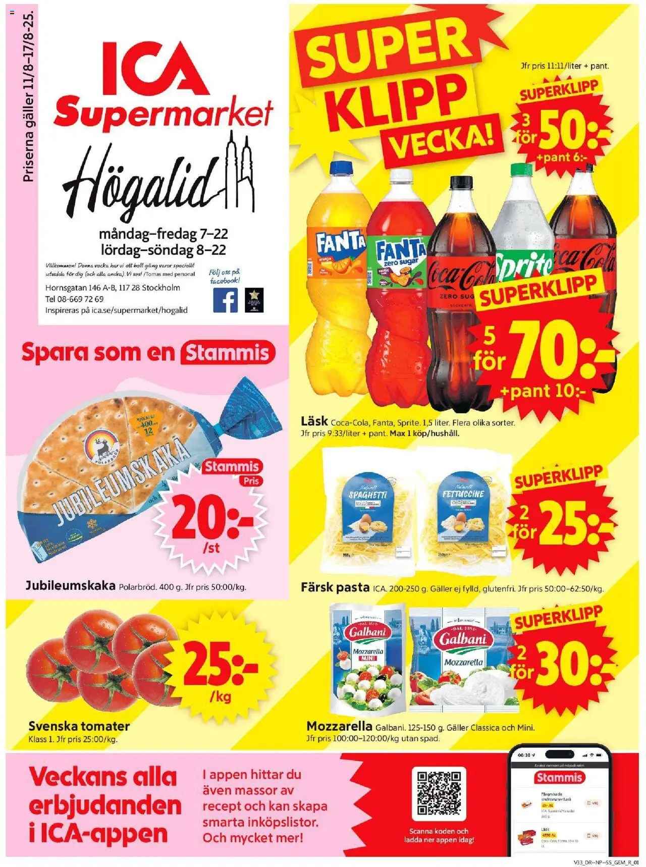 Stockholm är giltig 11/08 2025 > Veckans Erbjudanden gäller från 11/08/2025 till 17/08/2025 sidnummer 1