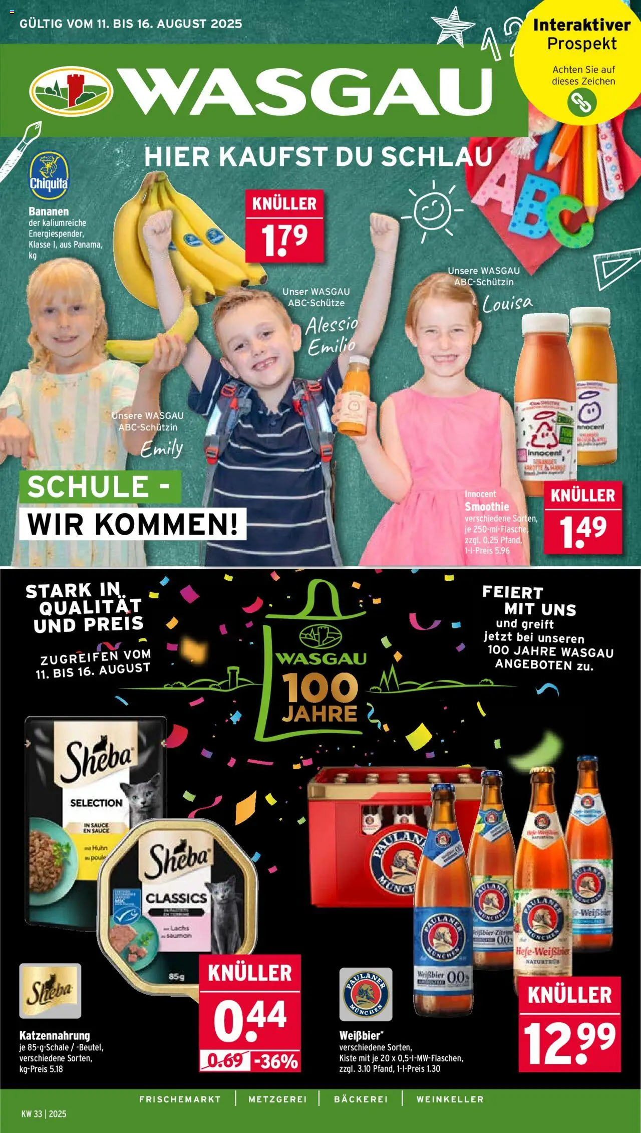 Wasgau Prospekt (vom 11.08.2025 - 16.08.2025)
