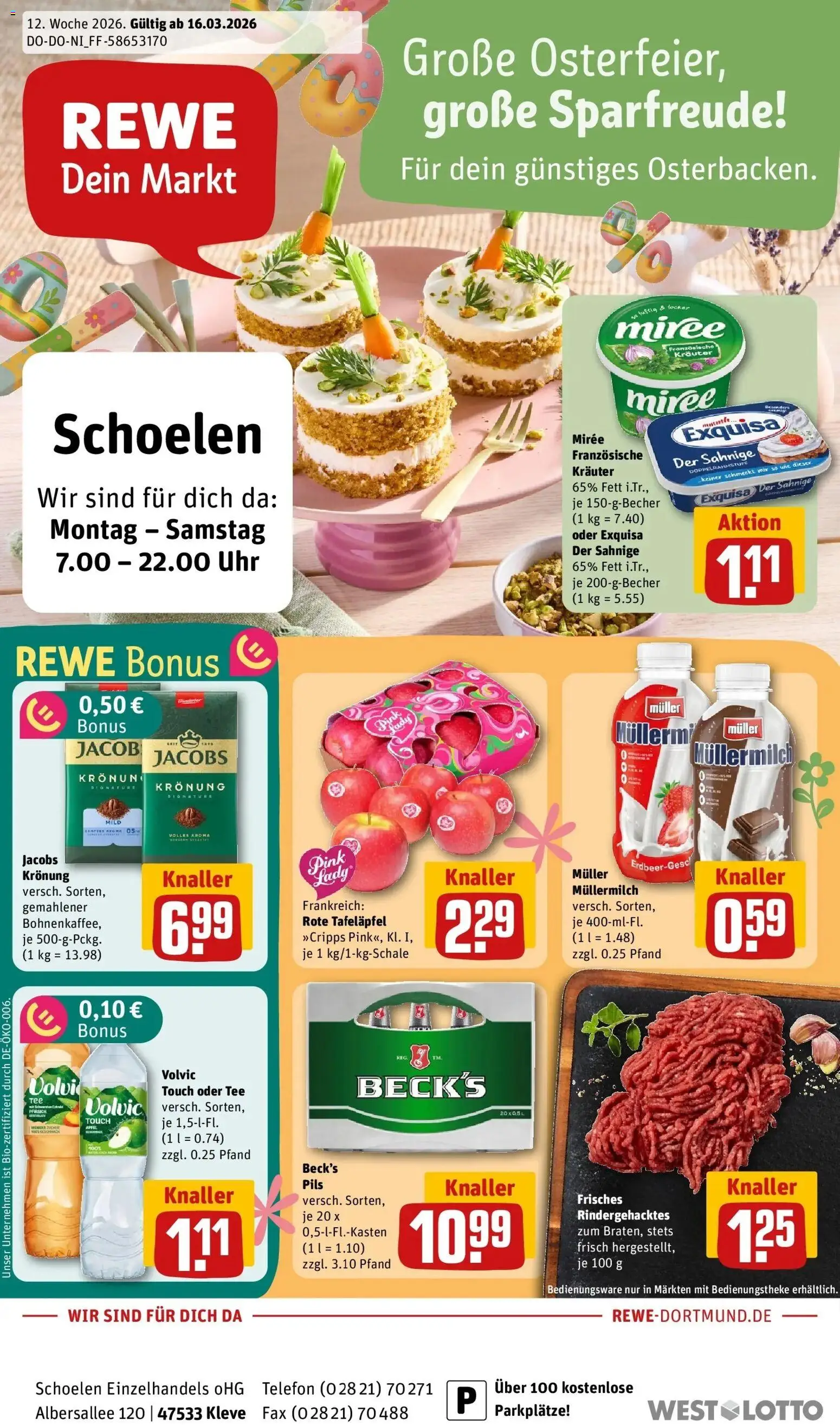 Vorschau von dem Prospekt des Geschäftes Rewe, gültig ab dem 15.03.2026