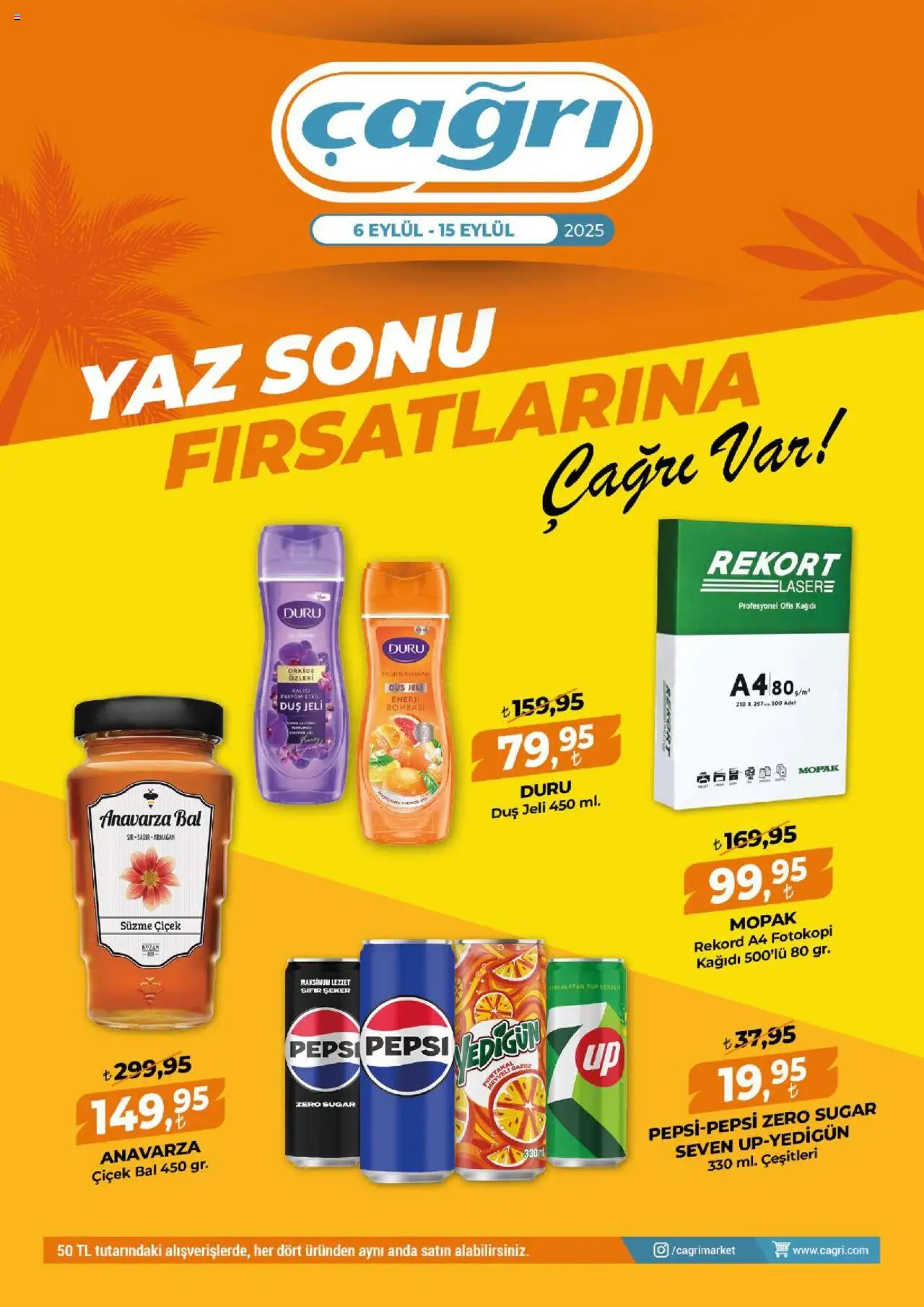 Çağrı Market Güncel Katalog (06 Eylül 2025) - Indirim, Broşür - Sayfa numarası 1