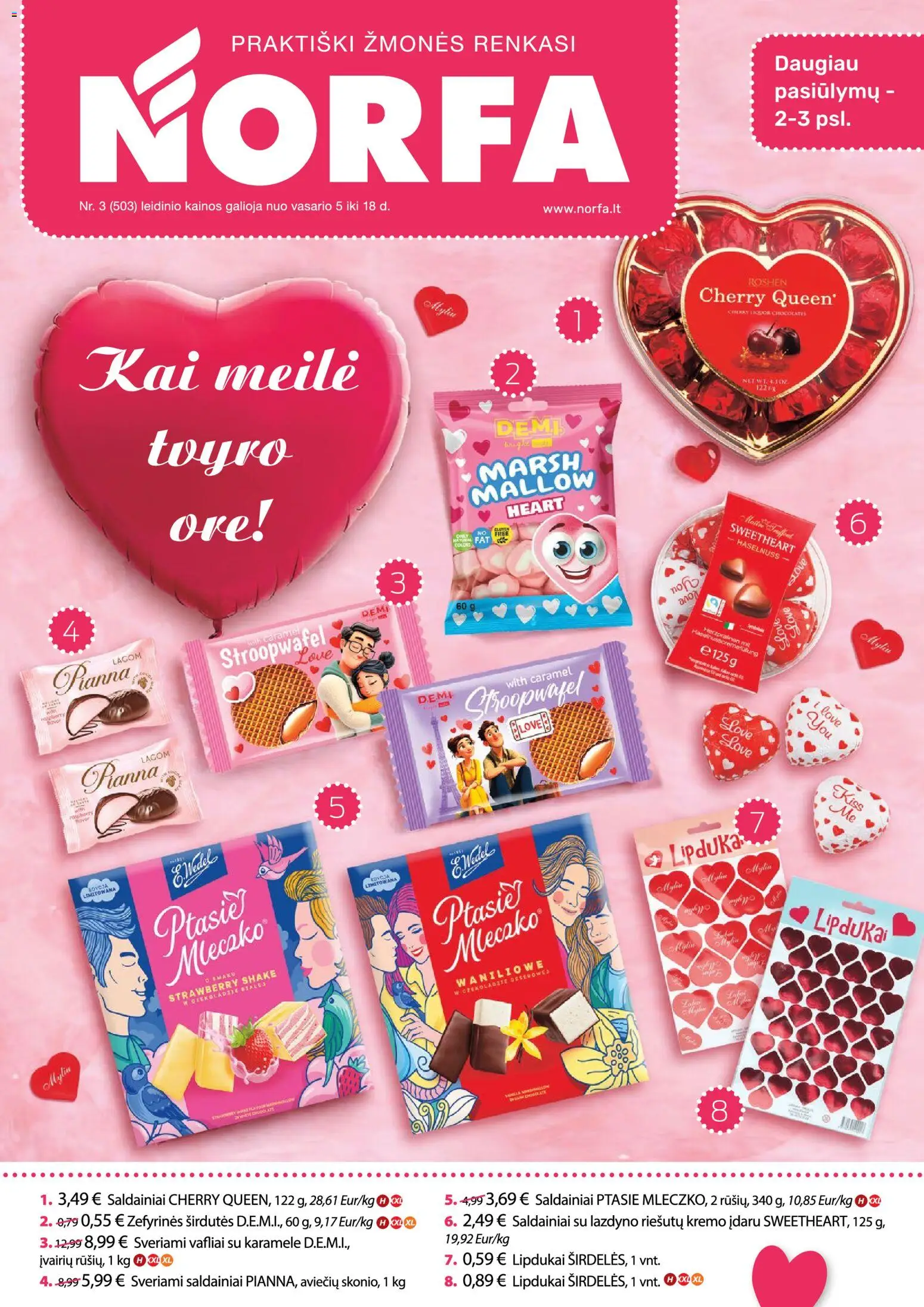 NORFA parduotuvės leidinio Leidinys galiojančio nuo 2026.02.05 peržiūra