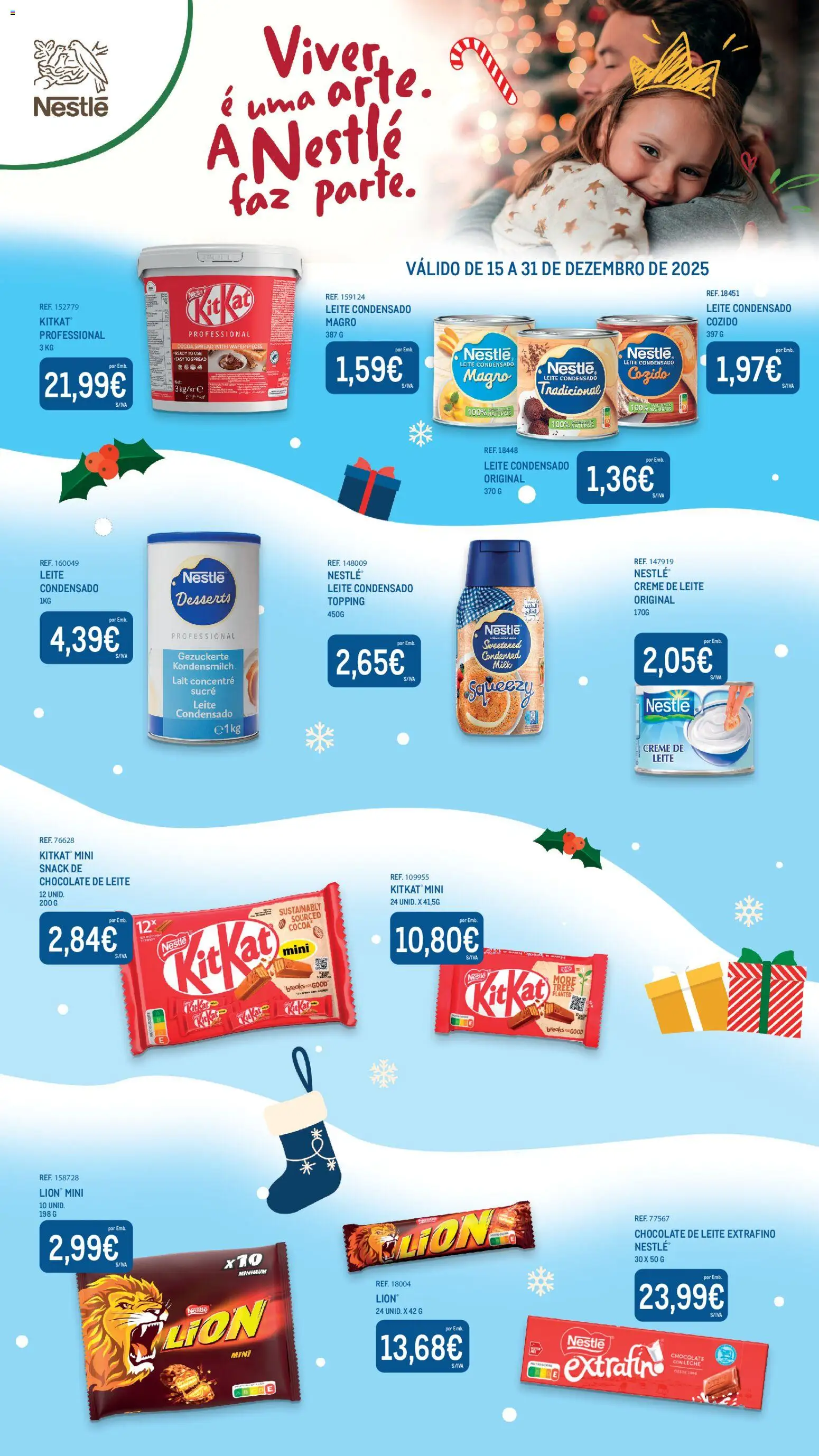 Pré-visualização do folheto da loja Makro válida a partir de 15/12/2025 - Chocolate, Nestlé, Creme de leite, Leite condensado, Leite, Creme