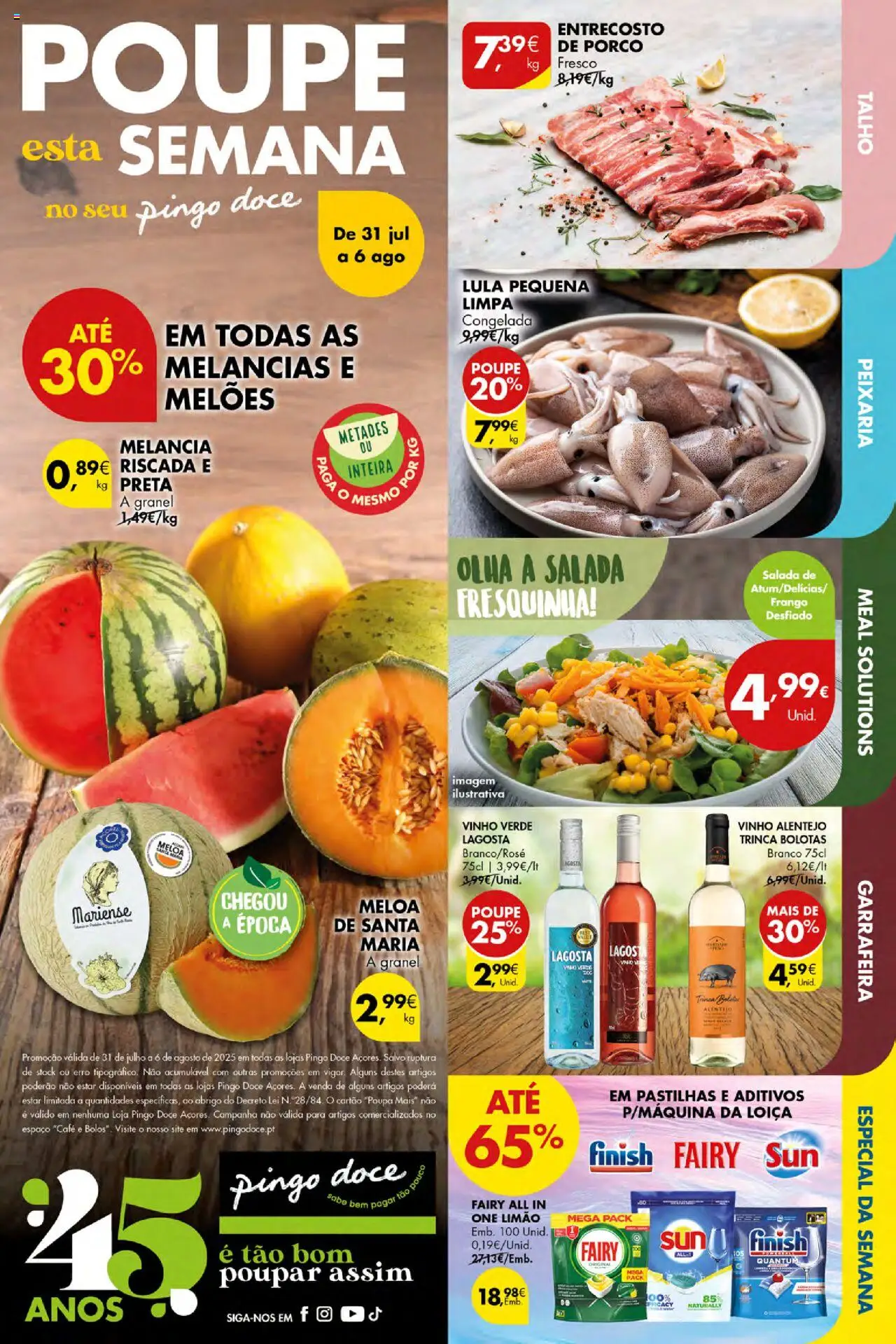 Pingo Doce Folheto de 31/07/2025 - catálogo esta semana - página 1