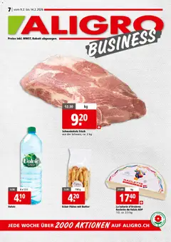 Vorschau des Merkblatts Aktionen Business Chavannes, Matran, Genf, Sitten vom Shop Aligro gültig von 09.02.2026 bis 14.02.2026