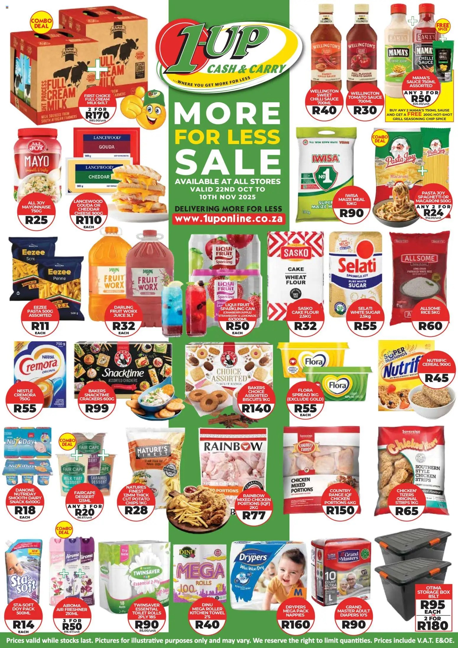 1UP Cash & Carry Specials from 22/10 - 10/11/2025 > Promotions